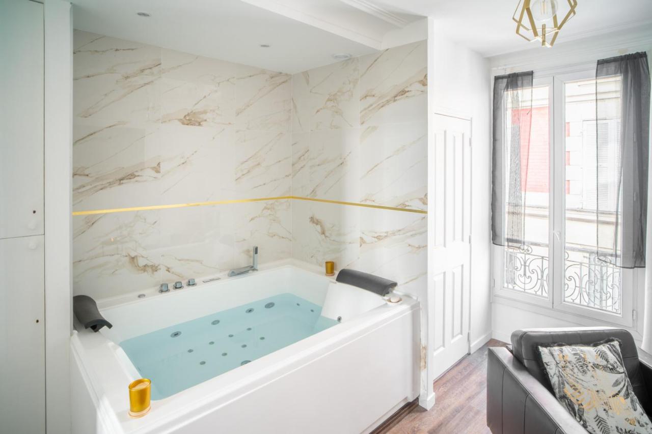 Suite L'Eclipse Paris, Logement Avec Jacuzzi, A 10 Minutes Des Champs Elysees Levallois-Perret Exterior photo